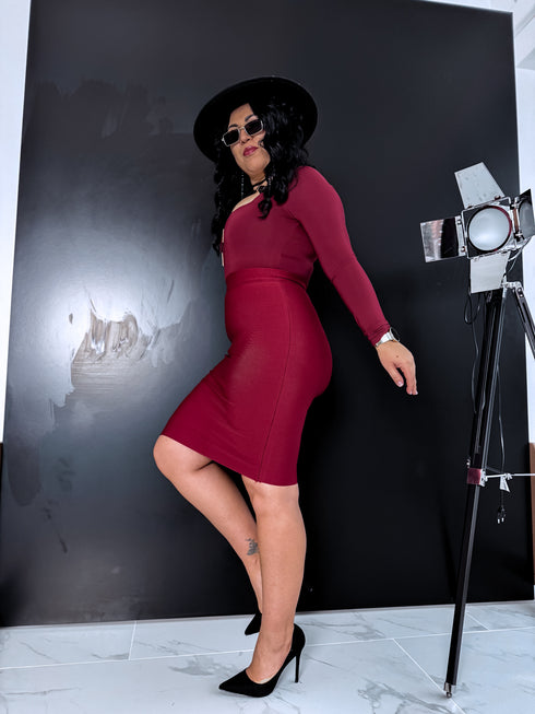 Klasikinis bondage sijonas - BORDO